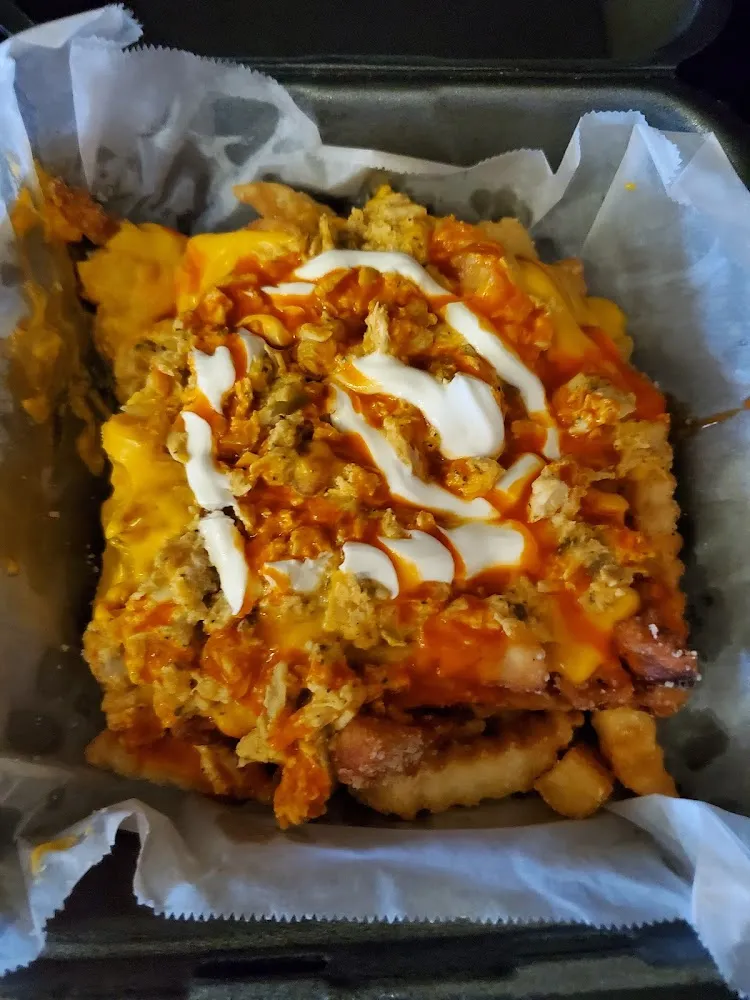 Buffalo Chicken Covered Fries
